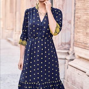 NWT Boden Bronwen Broderie Embroid Daisy Dress 4P